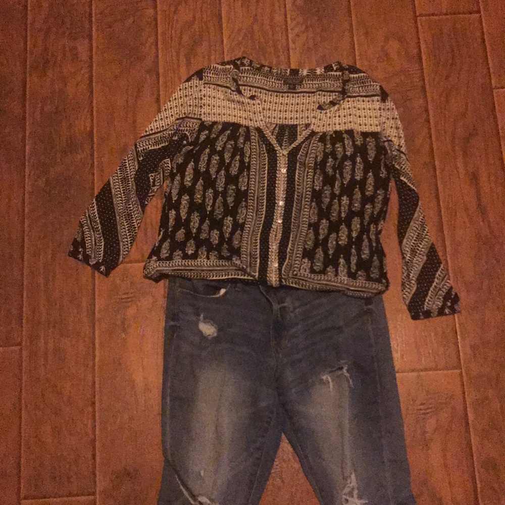 Lucky Brand long sleeve button down shirt